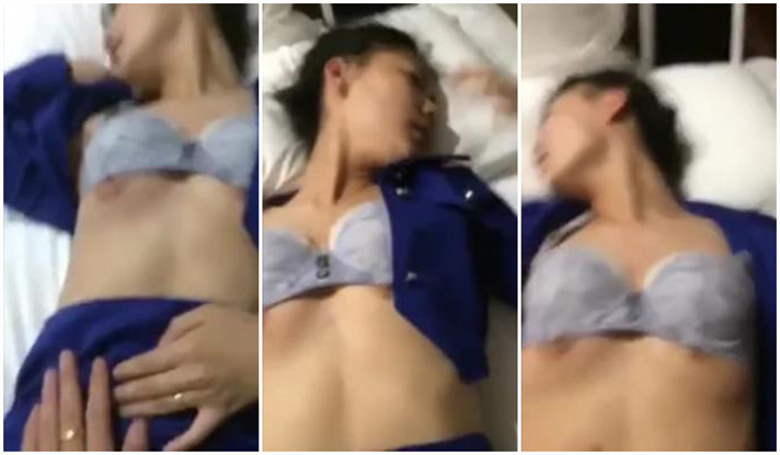 @20209309655 用户上传：中國好聲音！難得一見叫聲超好聽素人自拍新婚空姐嫩妻的制服誘惑插起來超享受-nai