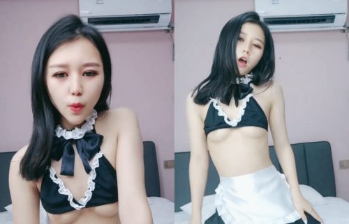 顶级颜值极品小妞女仆装啪啪,特写舔弄大屌口活很棒,撩起内衣露奶子,主动上位骑坐,大屌爆插粉穴-nai