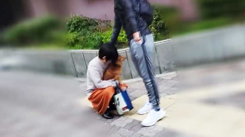 FC2-3129172 【个人】黒髪ショートの犬好き新妻。爱犬の散歩中に捕まえ新婚宅まで押し入りペットも気にせず